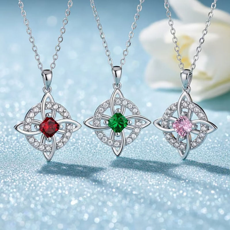 Natural Crystal Witch's Knot Necklace