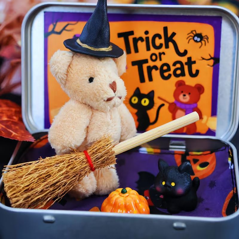 🎃🧸Cute Halloween Teddy Bear Gift Box🌟👻