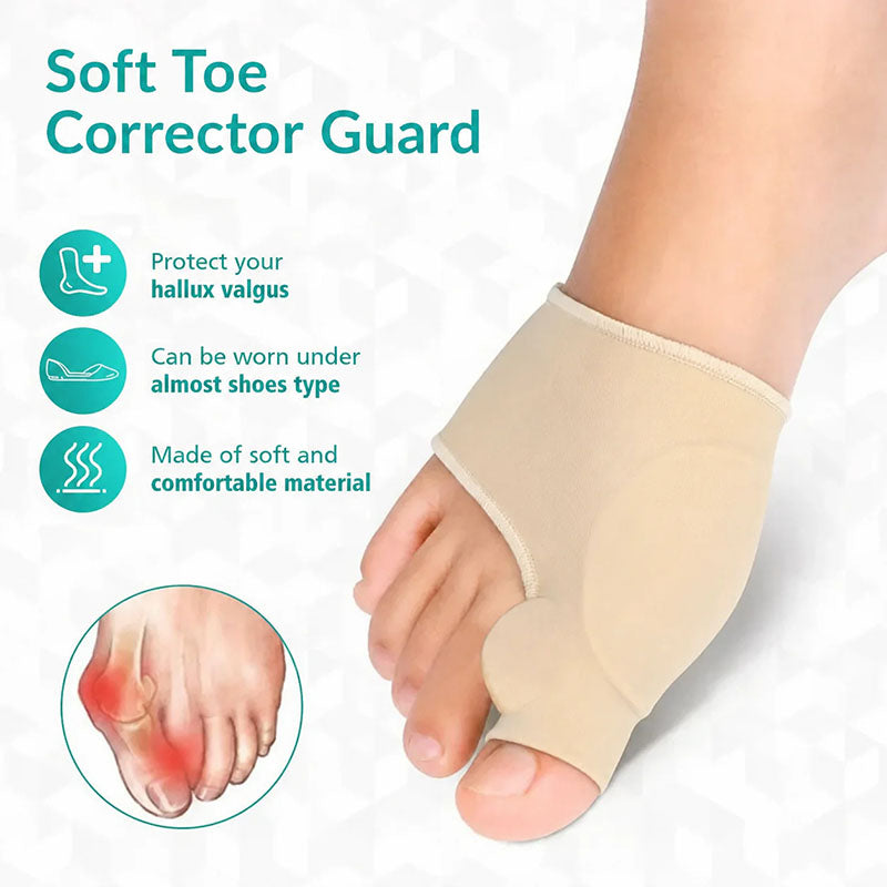 Protective toe corrector - soft and comfortable * 1 pair (left foot + right foot)