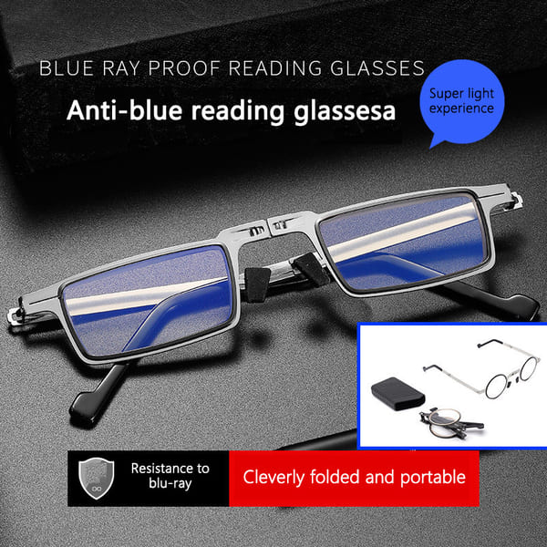 Blue Light Blocking Screwless Foldable Reading Glasses