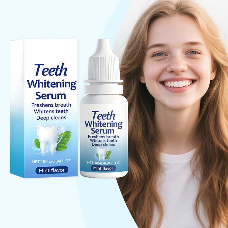 Mint-flavored dental care serum