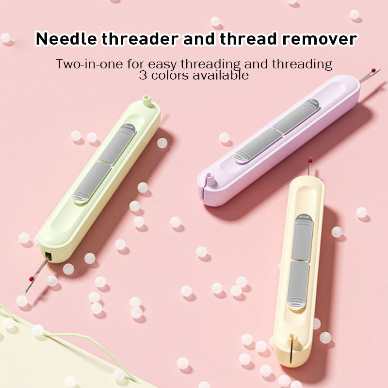 2-in-1 Needle Threader and Seam Winder Tool