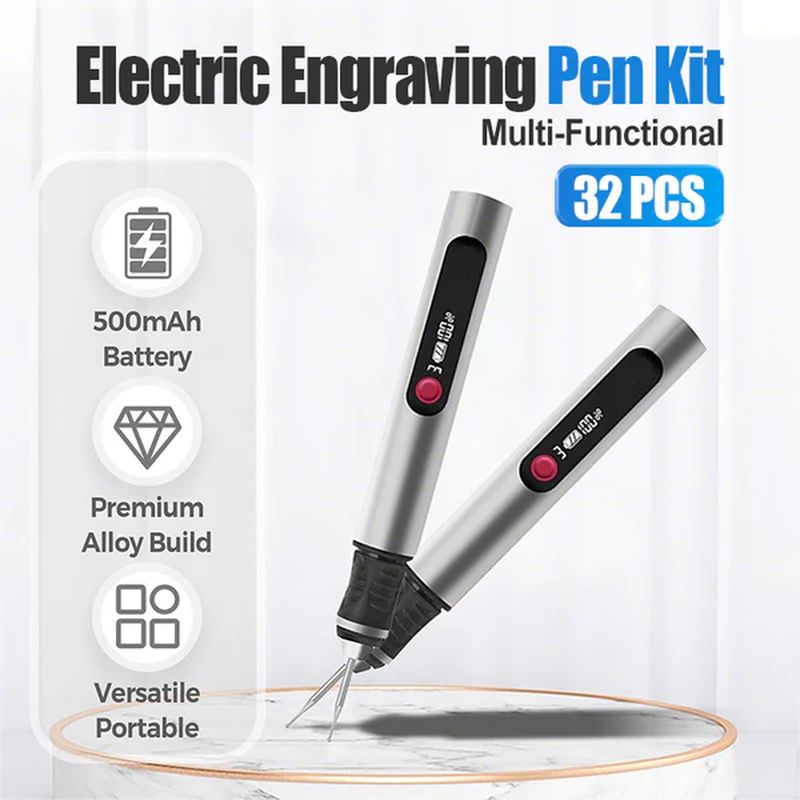 Multifunctional electric engraving pen