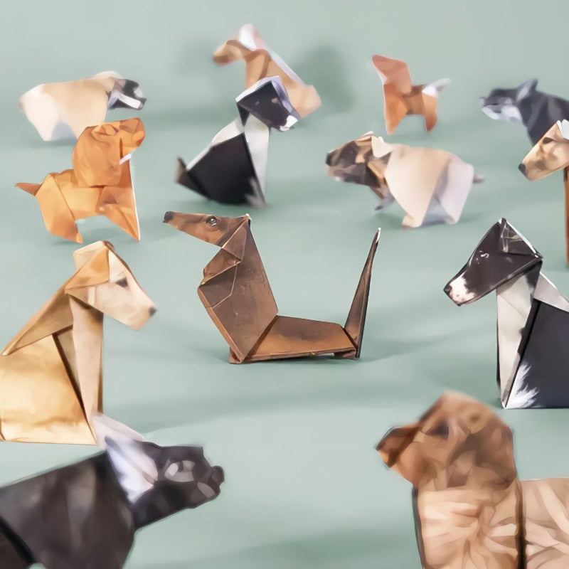 🐱 5-Minute Foldable Paper Cats (50 pcs): No Glue/Scissors Required