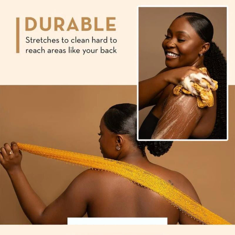 African high elastic exfoliating mesh bath towel