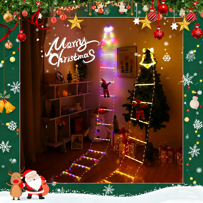 Santa Claus Staircase LED Lights