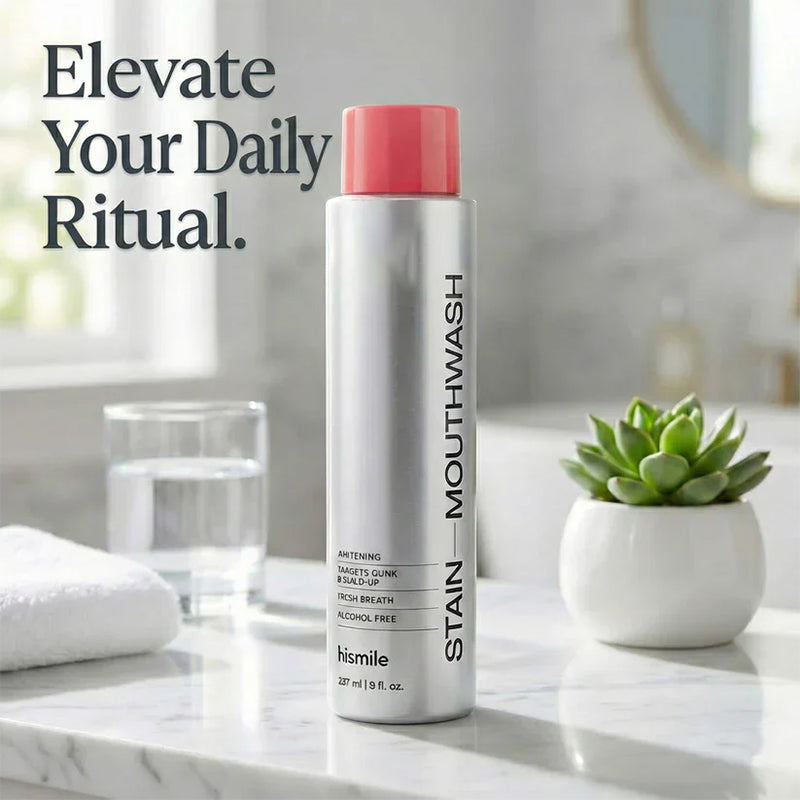 Powerful stain-removing mouthwash – makes teeth whiter with every rinse