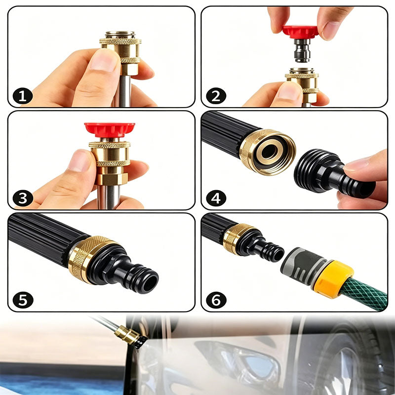 High-pressure brass water gun