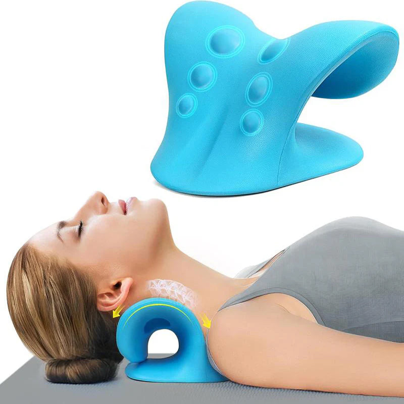 C-shaped cervical massage pillow