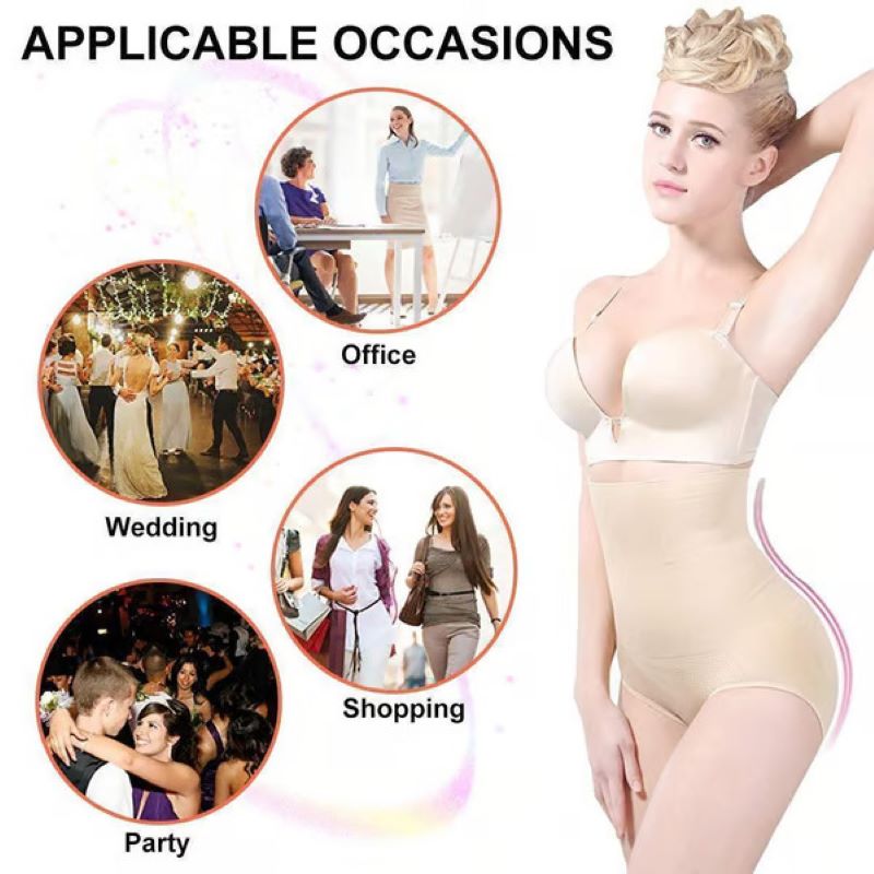 High waist tummy sculpting panties