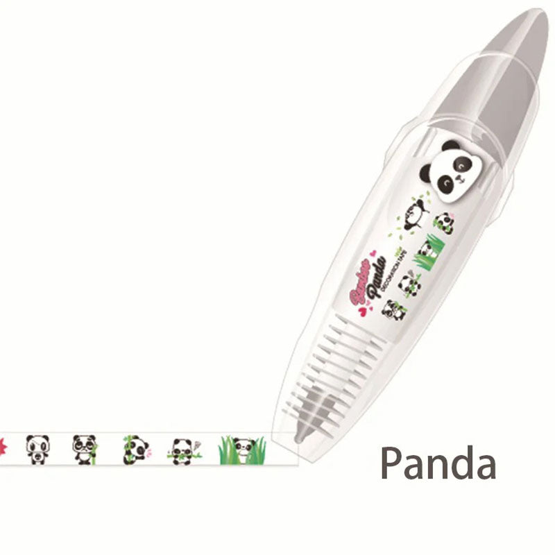 DIY Cute Animal Press Type Decorative Pen