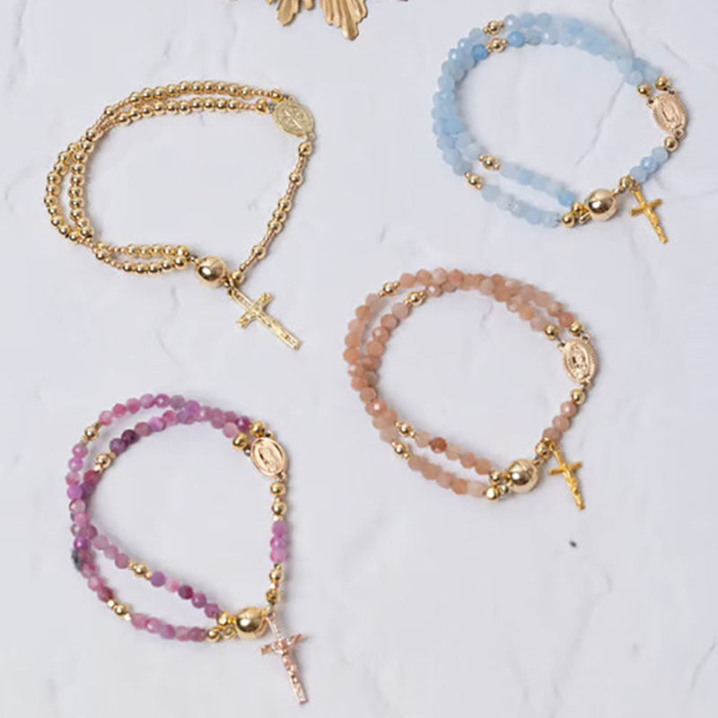 Handmade rosary bracelet