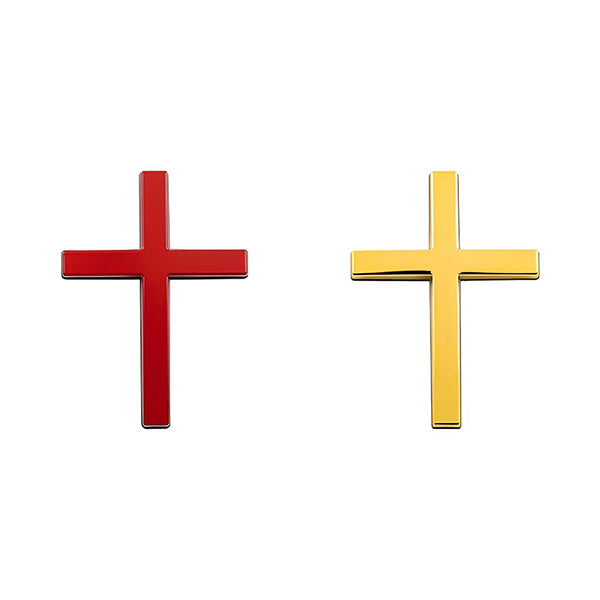 ✝️ 3D Cross Metal Jesus Christ Cross Badge Sticker✨Car Anti-Scratch Sticker