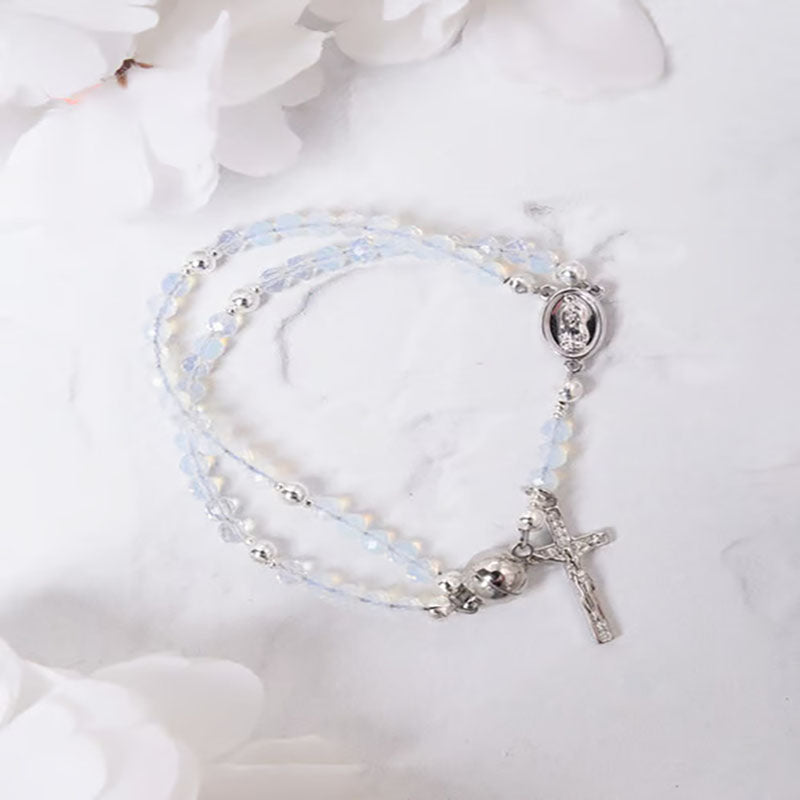 Handmade rosary bracelet