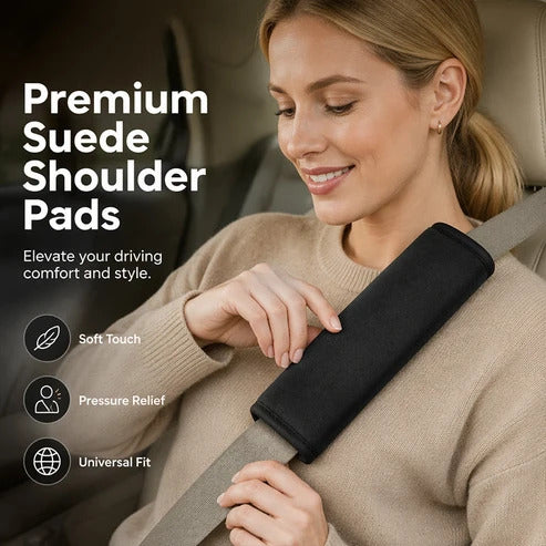 Universal Faux Suede Car Seat Belt Cover