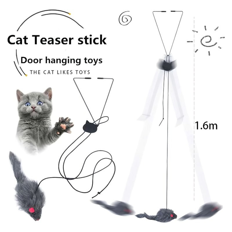 Hanging Door Bounce Cat Interactive Toy