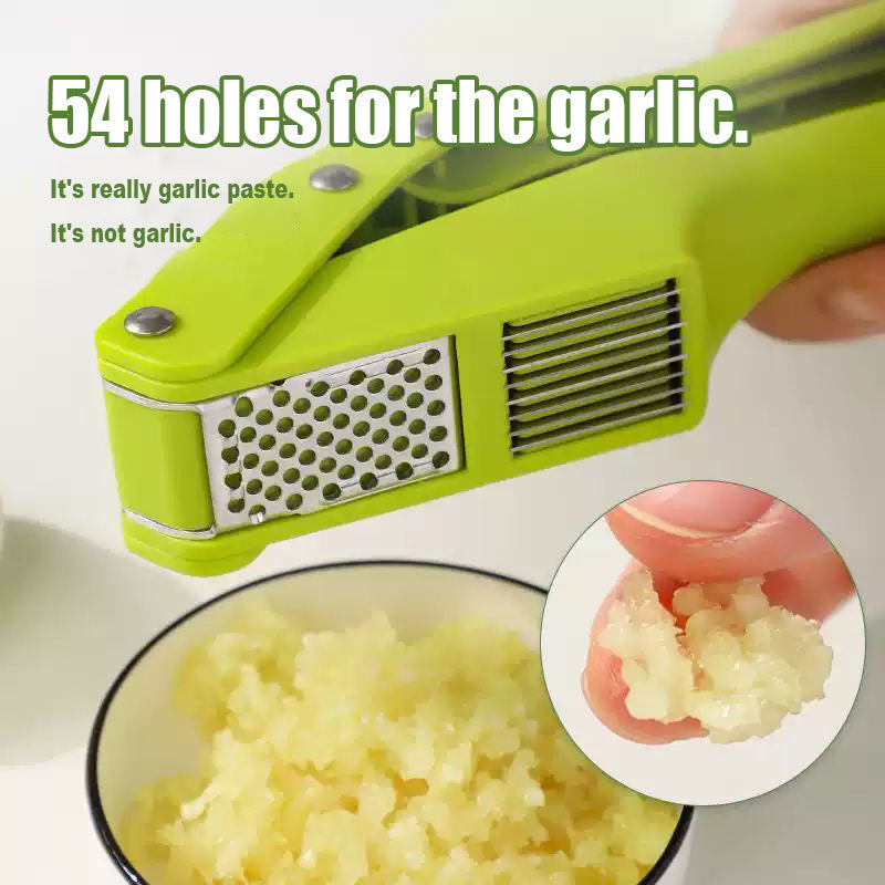 Portable garlic press