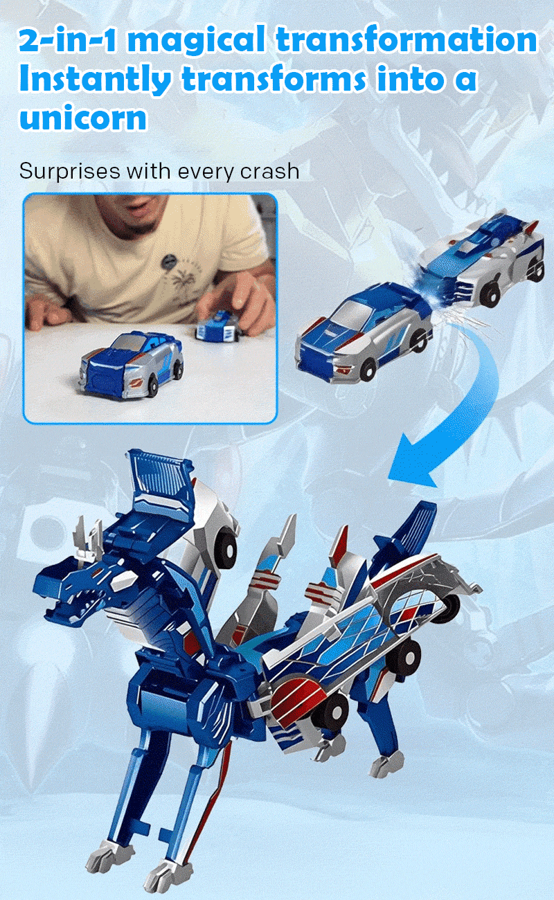 Collision deformation toy car
