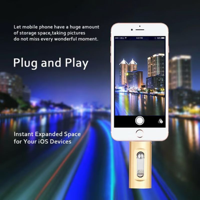 3 in 1 large capacity USB flash drive for mobile phone and computer