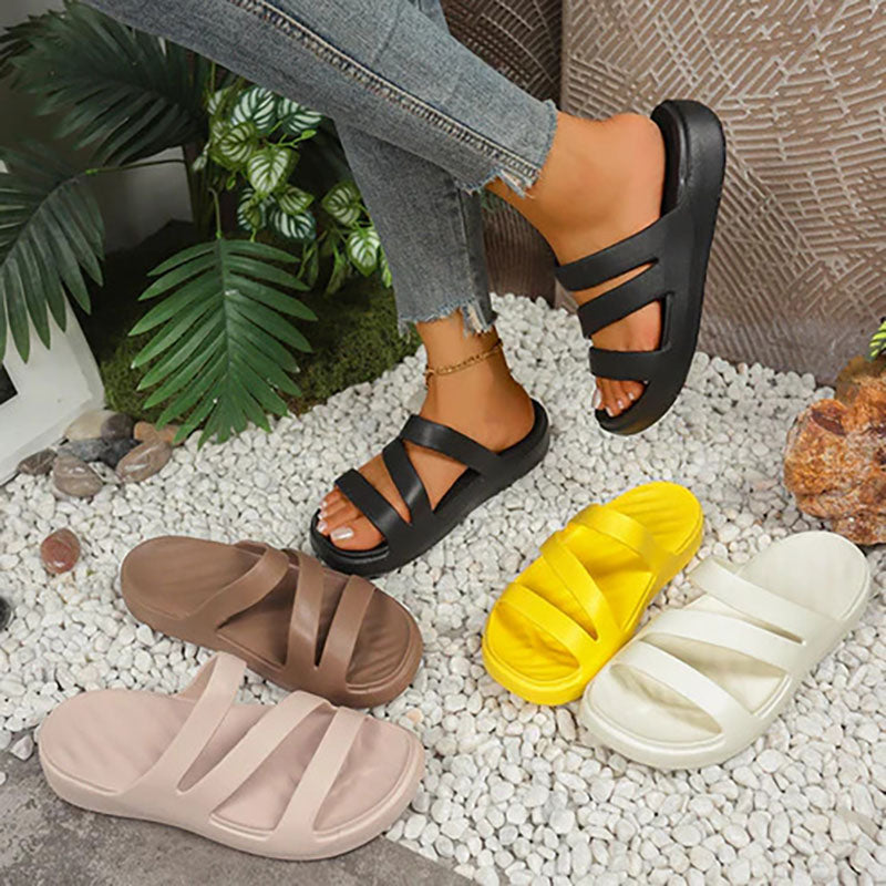 Women's Thick-Soled Padded Flip-Flops