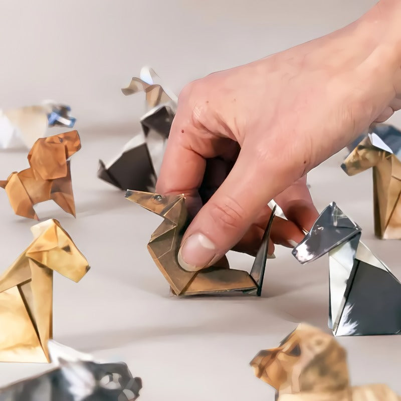 🐱 5-Minute Foldable Paper Cats (50 pcs): No Glue/Scissors Required