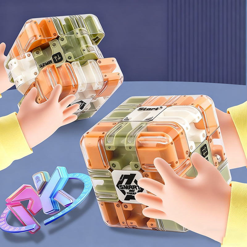 Large Maze 3D Puzzle Labyrinth Cube - Engaging Educational Toy