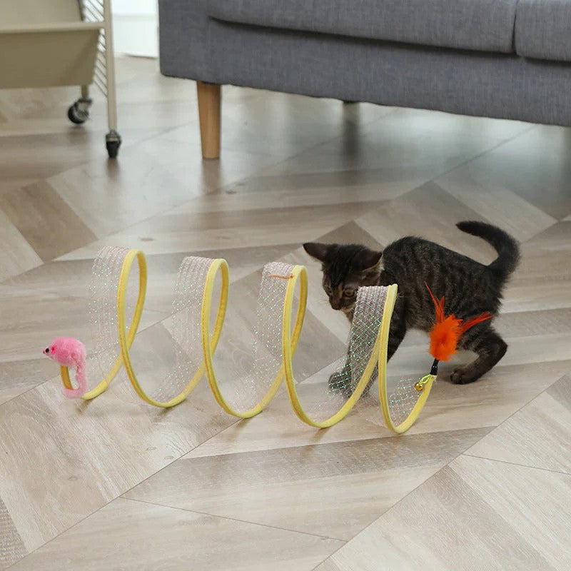 Foldable cat tunnel