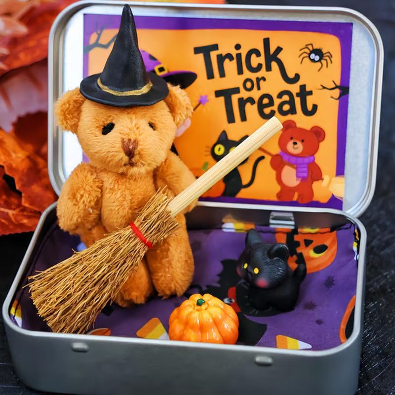 🎃🧸Cute Halloween Teddy Bear Gift Box🌟👻