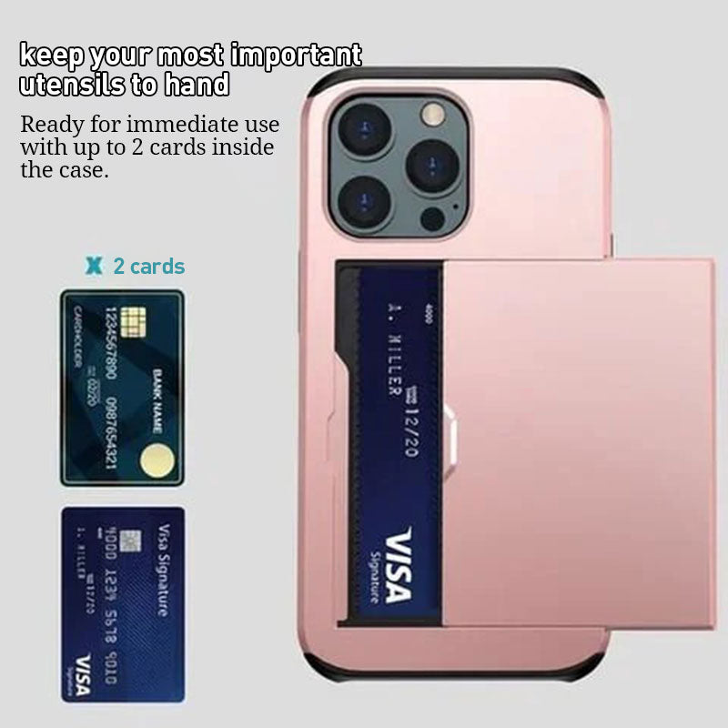 Mobile phone case with card slot