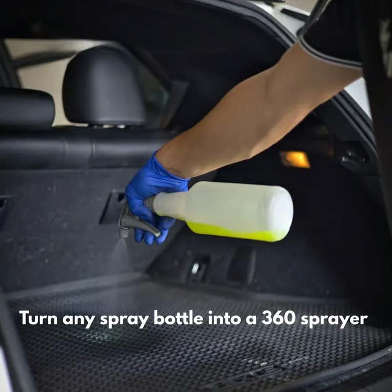 Universal 360° spray bottle adapter