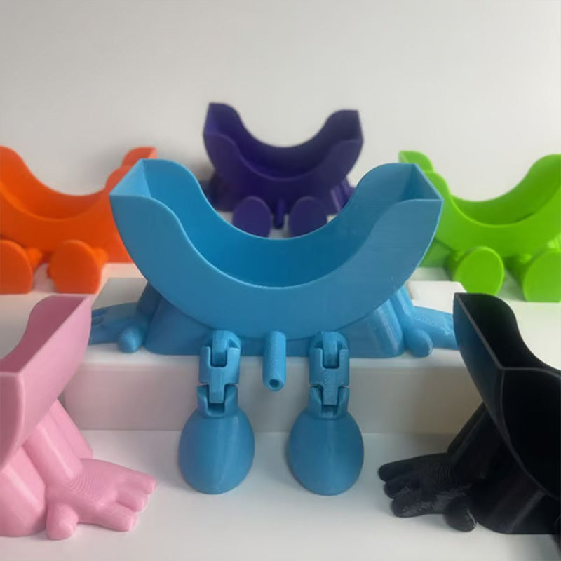 Smiley face sponge drain rack