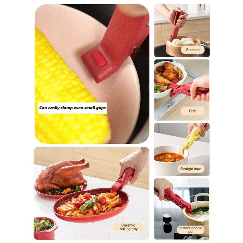 Multipurpose Anti-scald Clip for Kitchen Bowl Holder