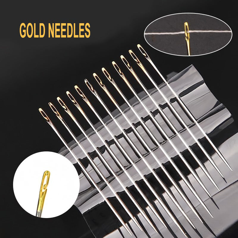 Self-threading Needles