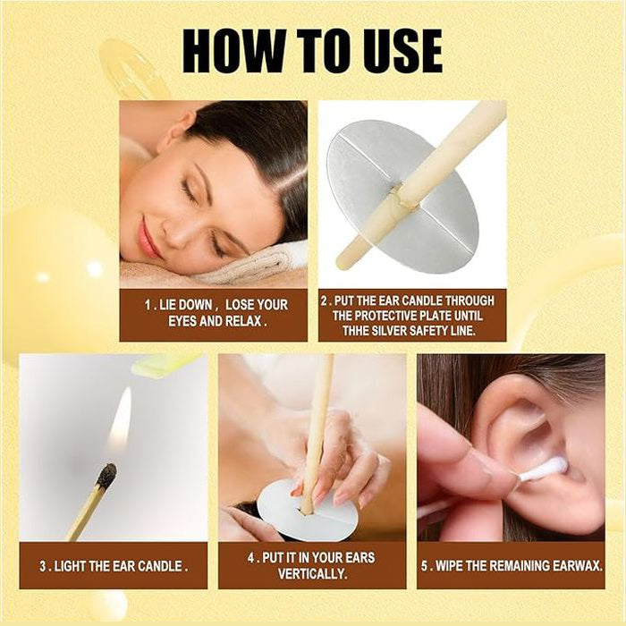 Flared Beeswax Ear Candles