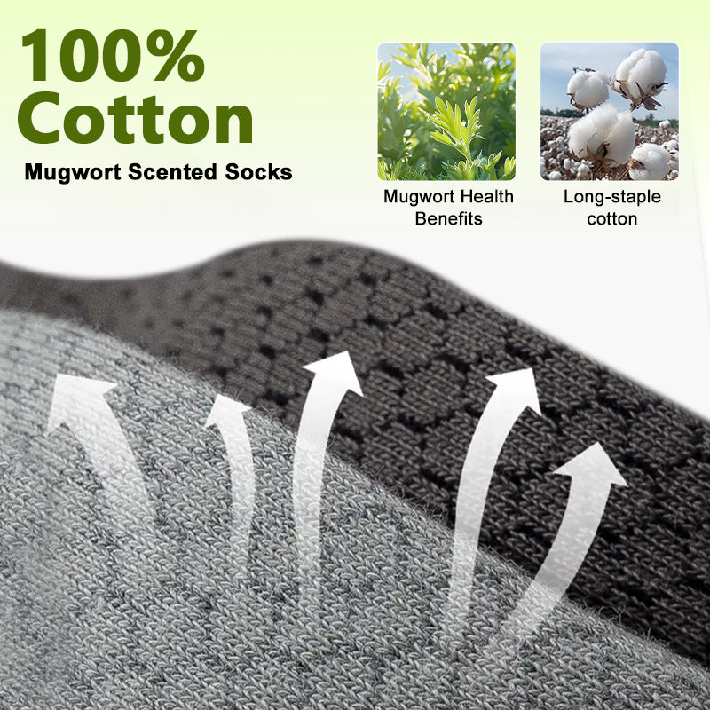 Men's Odor-Resistant Breathable Mesh Mid-Calf Socks