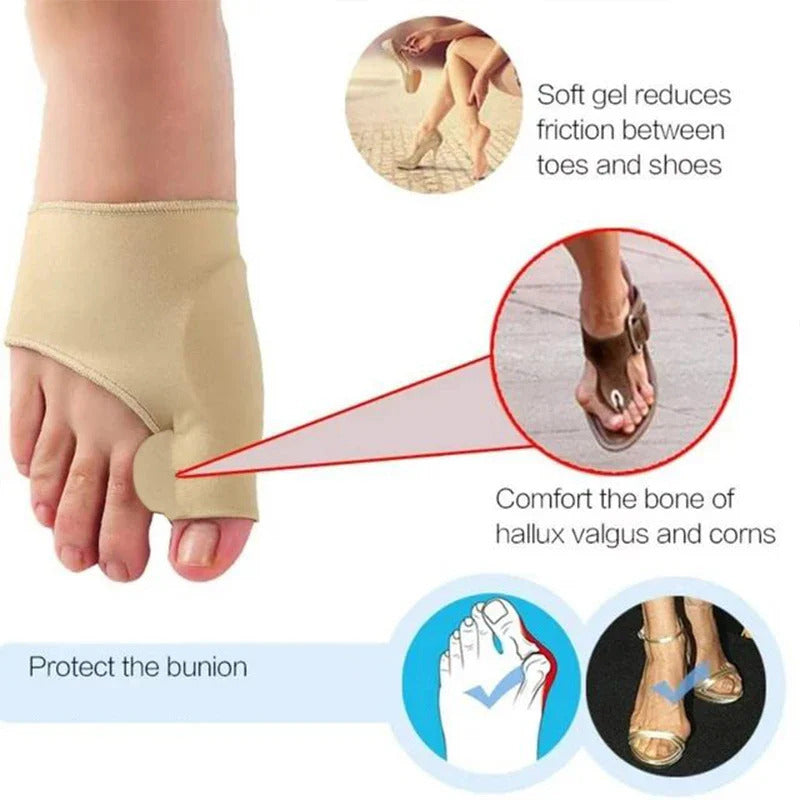 Protective toe corrector - soft and comfortable * 1 pair (left foot + right foot)