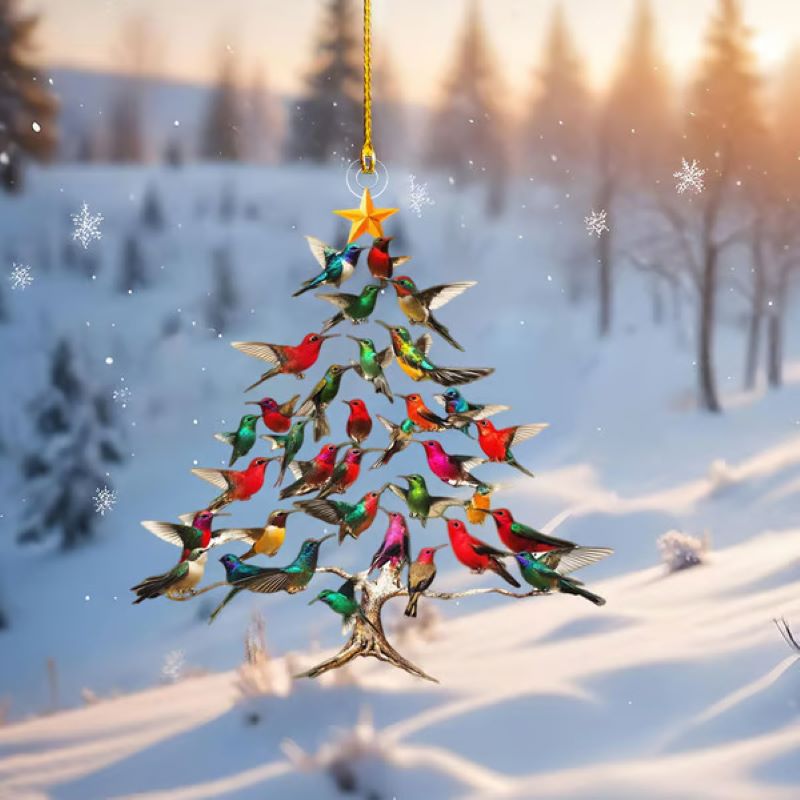 🔥🐦🎄Hummingbird Christmas Decoration✨