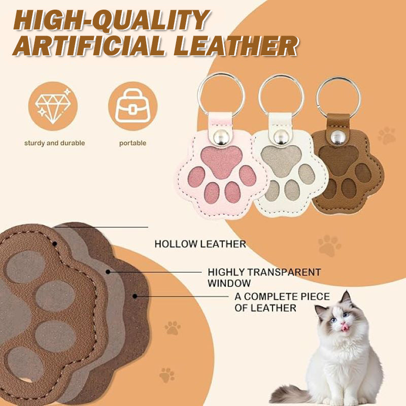 🐾Pet Paw Shaped Leather Keychain