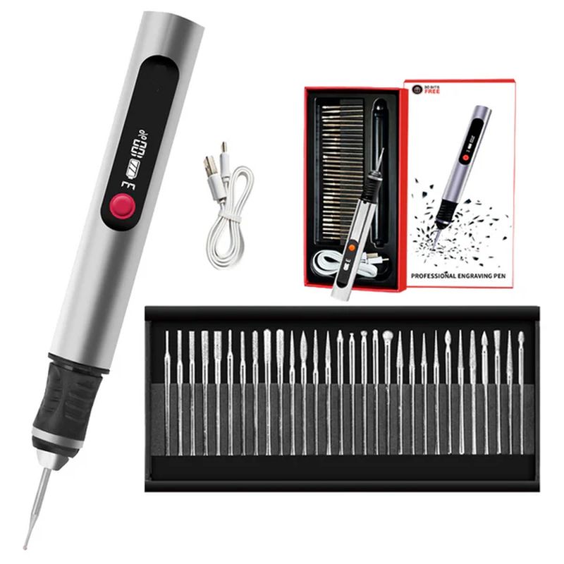 Multifunctional electric engraving pen