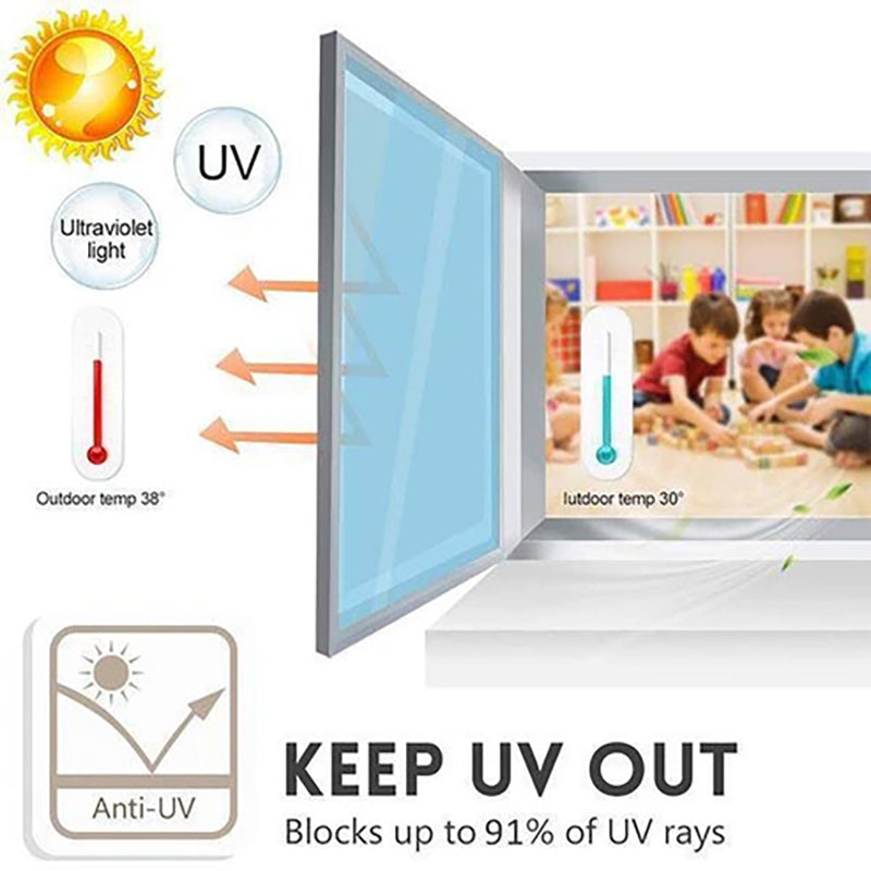 UV-protective heat-insulating privacy film