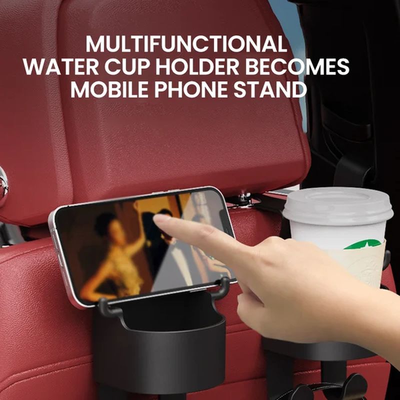 Car hook cup holder