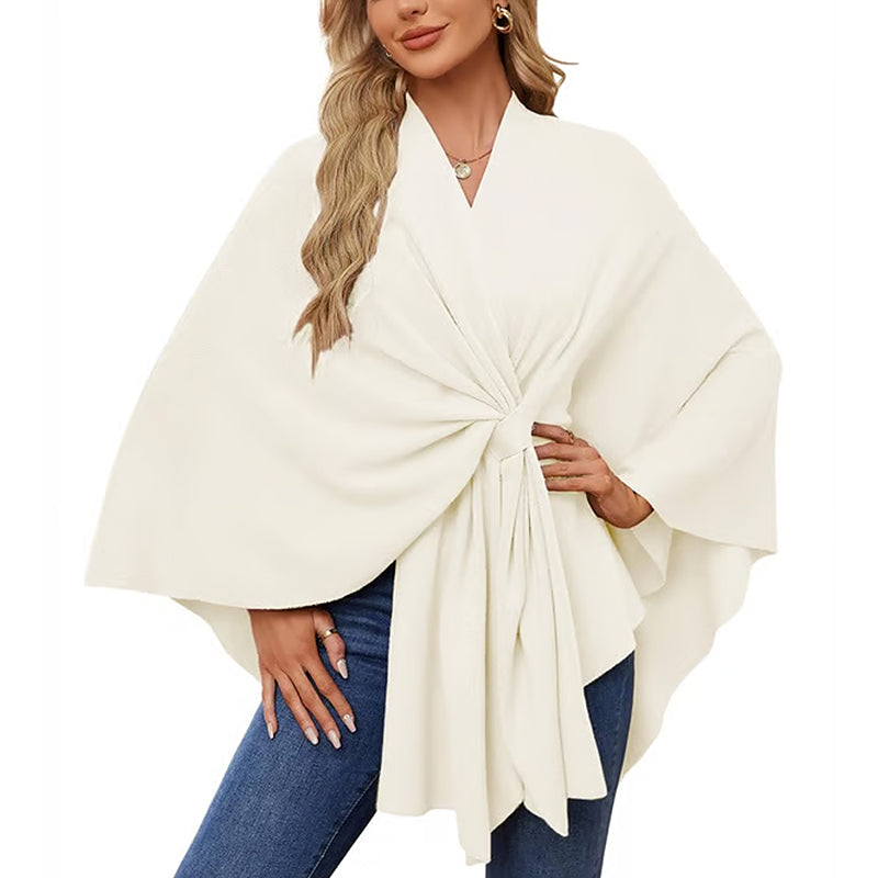 🔥Elegant shawl sweater with front opening