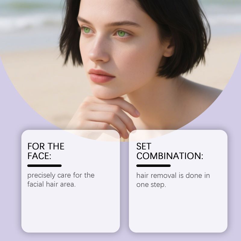 Facial hair removal cream set