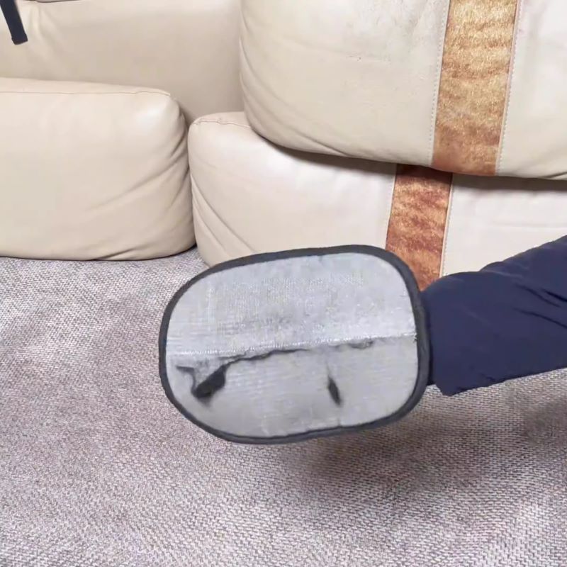 Pet static hair removal gloves