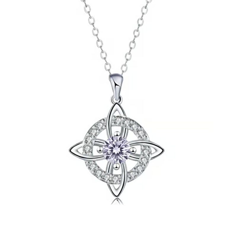 Natural Crystal Witch's Knot Necklace