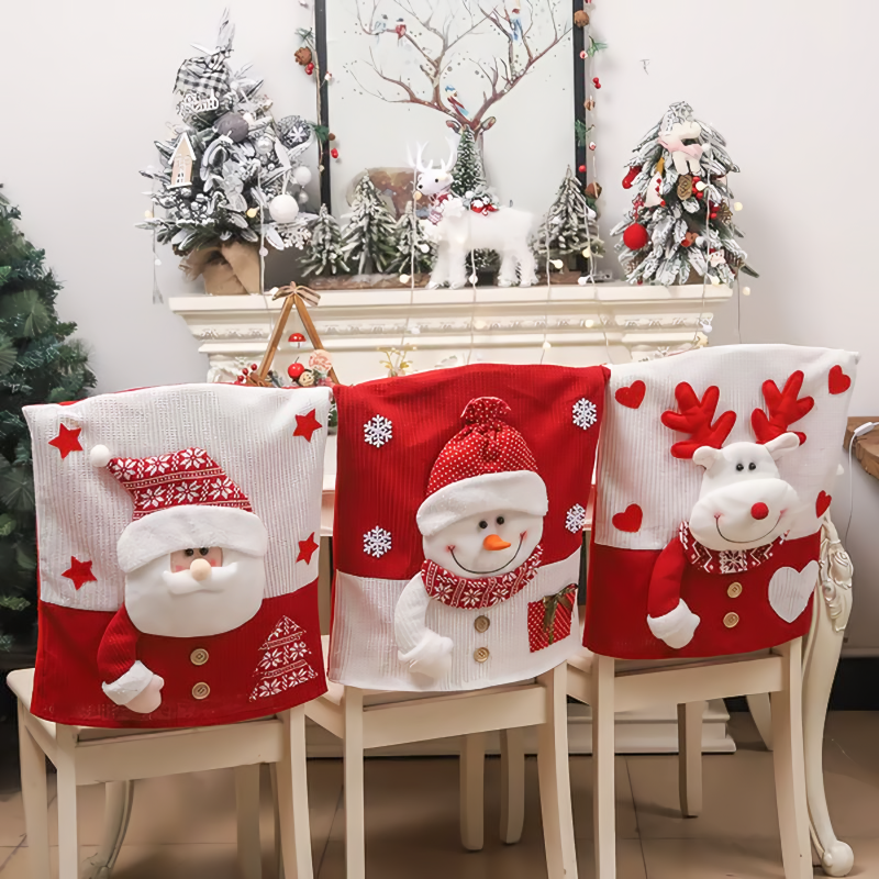💥Cute Christmas themed chair covers🎄