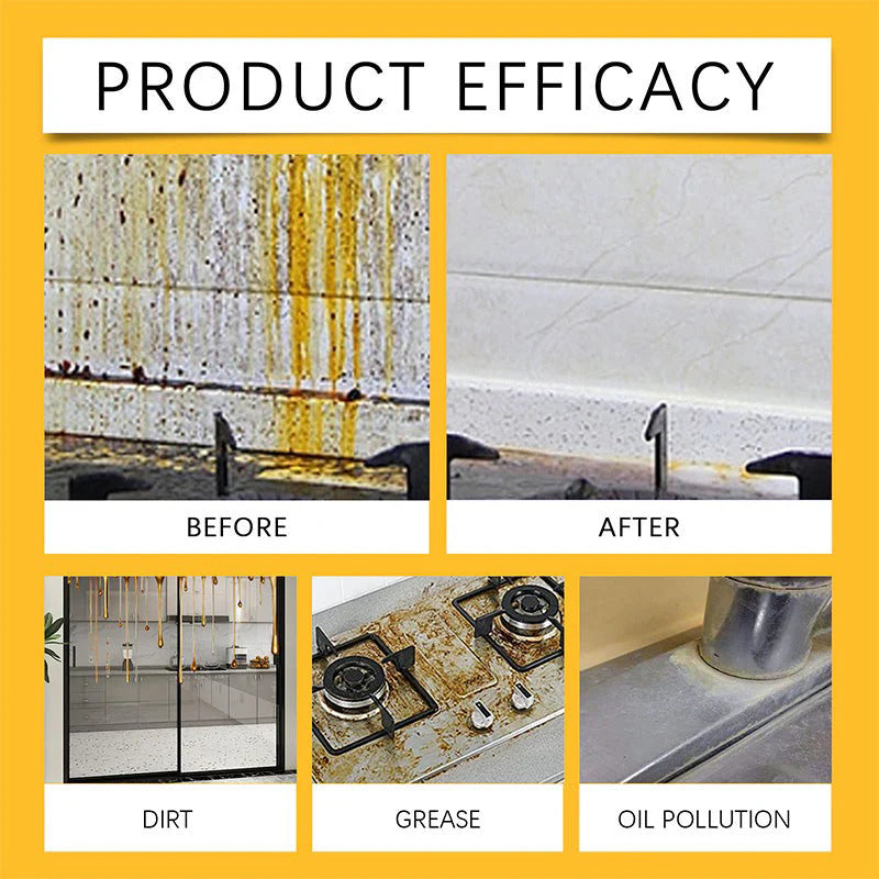 Powerful kitchen degreasing and cleaning spray