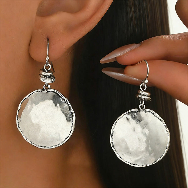 Retro Hammered Round Earrings-Buy 1 Get 1 Free (2 Pairs)