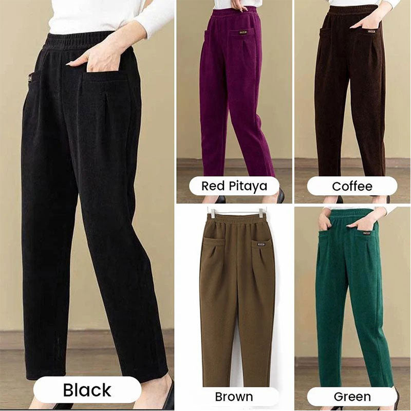 Women's High Waist Stretch Corduroy Pants