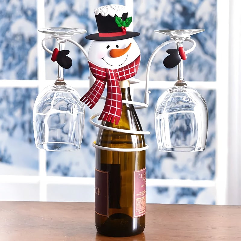 Wine Bottle and Glass Holders for the Holidays